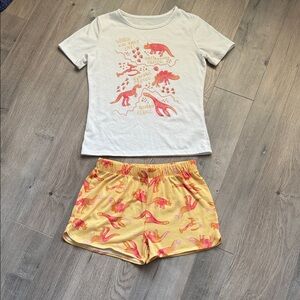 Cat & Jack White and Yellow Dinosaur Set